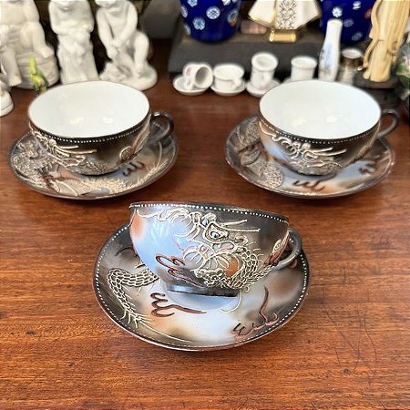 xícara de chá em porcelana japonesa casca de ovo (Cada)