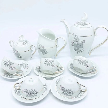Conjunto para café em porcelana Schmidt.
