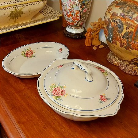 Antigas peças em Faiança Ceramus.