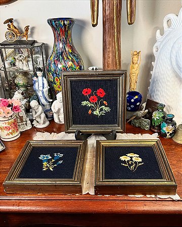 Belo e antigo quadro em tapeçaria.