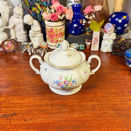 Açucareiro em antiga porcelana tcheca MZ.