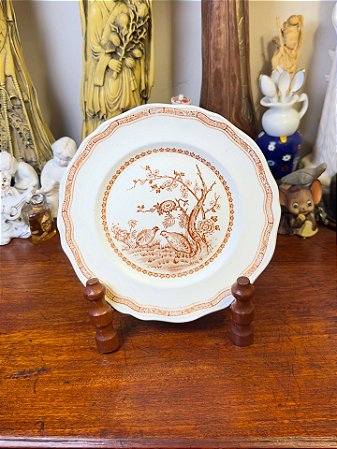 Antigo prato em porcelana inglesa Furnival.
