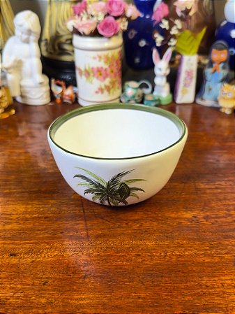 Tigelinha coqueiros em cerâmica Luiz Salvador.