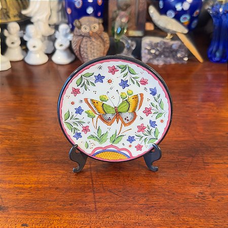 Pratinho decorativo em porcelana Ceraplat.