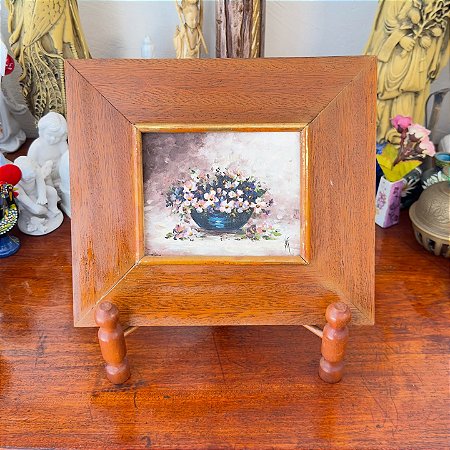 Quadro Antigo a óleo, anos 70.