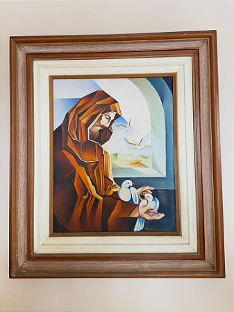 Quadro a óleo sobre tela de Damião Martins.