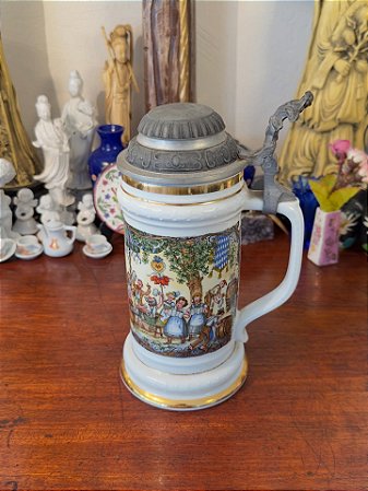 Caneca de Cerveja Alemã Taler-Jahreskrug 1988.