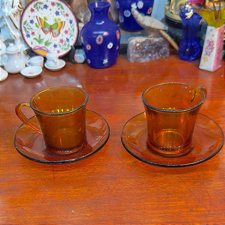 Par de xícaras de café Duralex.
