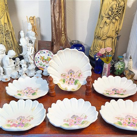 Conjunto de Pratinhos de Cerâmica Weiss.