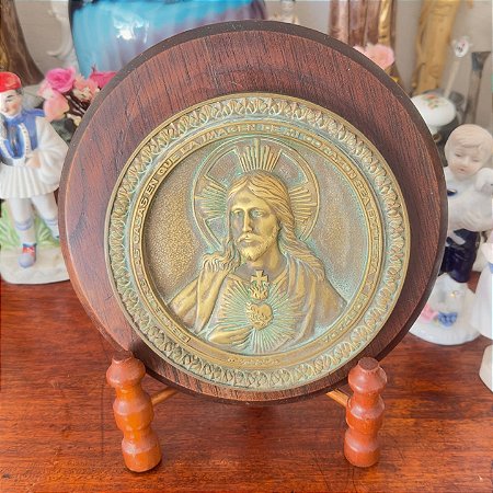 Medalhão Decorativo Sagrado Coração de Jesus
