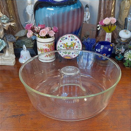 FORMA DE PUDIM ANTIGA EM VIDRO PYREX