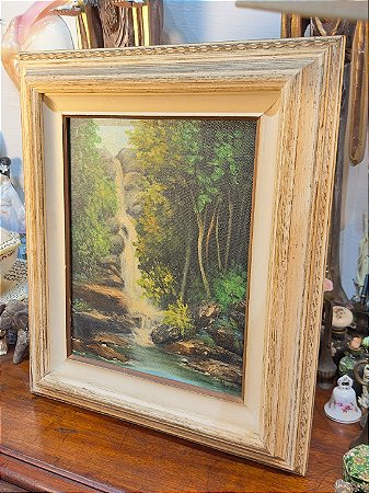 Quadro Cachoeira na Mata – Óleo sobre Tela