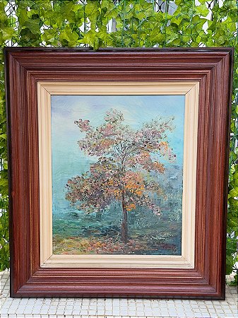 Pintura a Óleo – Árvore Outonal, Telma M. Cavalcanti (1990)