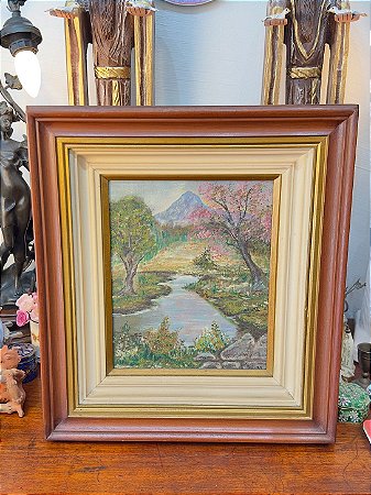 Quadro Óleo sobre Tela - Paisagem Bucólica (1998)
