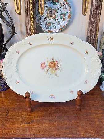 Travessa em Porcelana Polonesa KPM – Floral.
