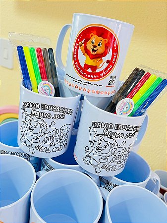 Caneca de colorir