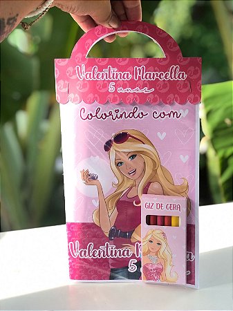 Caneca Personalizada Barbie Para Colorir