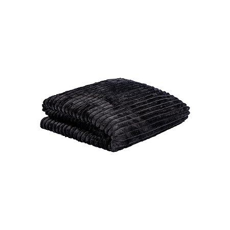 Cobertor Canelado Andes Queen 2,60 X 2,40 M - Preto