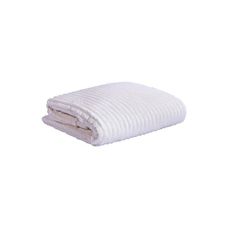 Cobertor Canelado Andes Casal 2,40 x 2,20 m – Branco