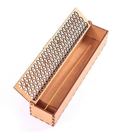 Porta Incenso Triangulo - Mdf Cru