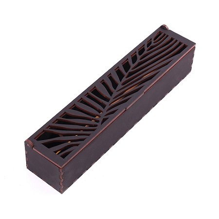 Porta Incenso Folhagem - Black