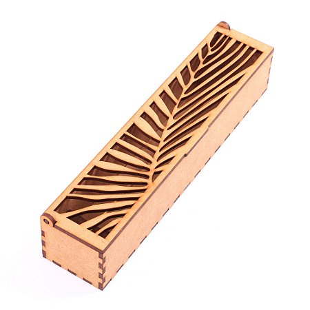 Porta Incenso Folhagem - Mdf Cru