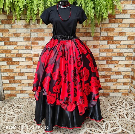 Saia lenços estampado