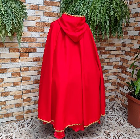 Capa Oxford vermelha/dourado