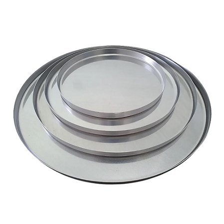 Forma Assadeira Pizza Alumínio 20x1,5cm Gallizzi