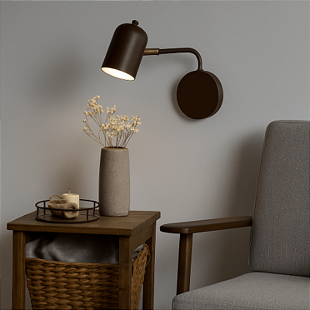 Arandela de Parede Anne Com Cúpula Articulada