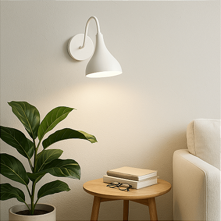 Arandela de Parede Joana Com Cúpula Fixa