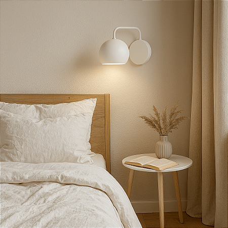 Arandela de Parede Nádia Com Cúpula Fixa