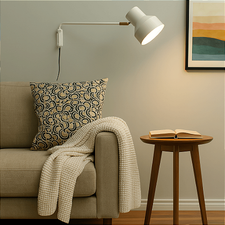 Arandela de Parede Hellen Com Cúpula Articulada