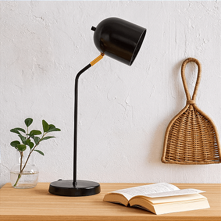 Luminária de Mesa Ralph Com Cúpula Articulada