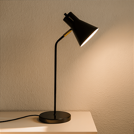 Luminária de Mesa Simpson Com Cúpula Articulada