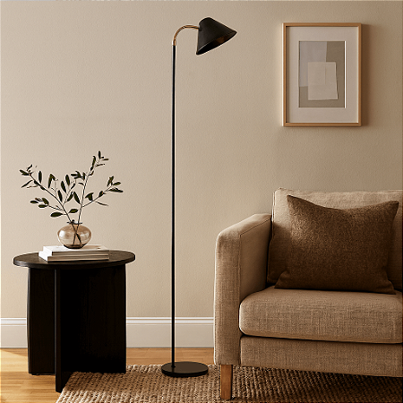 Luminária de Piso Penelope Com Cúpula Articulada