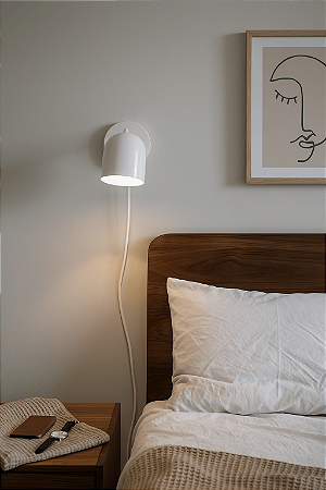 Arandela de Parede Lam Com Cúpula Articulada