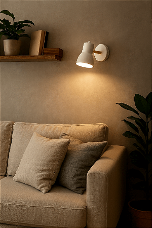 Arandela de Parede Minna Com Cúpula Articulada