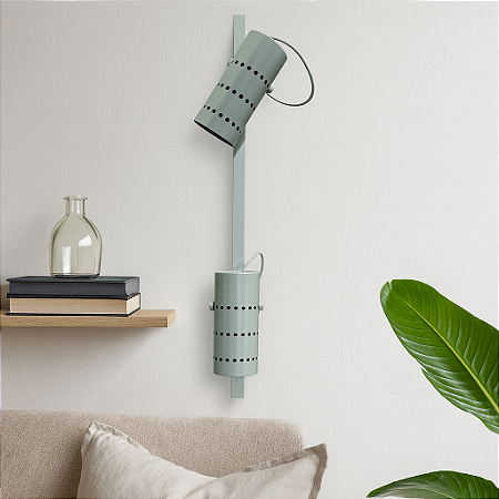 Trilho de Parede Clod Vert 1 metro e 2 Spots Direcionáveis