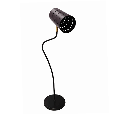 Luminária de Mesa Aitara Com Haste Curvada e Cúpula Articulada
