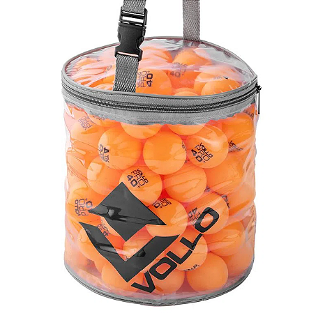 BOLA TÊNIS DE MESA PING PONG LARANJA 100 UNIDADES VOLLO