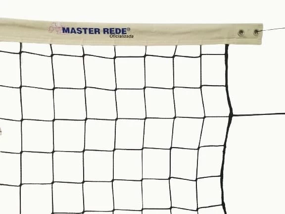 Rede Volei Oficial 10x10 Fio 4mm 04 Fxs Alg Master Rede