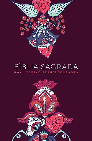 Bíblia NVT LG ST - Indian Flowers Vinho