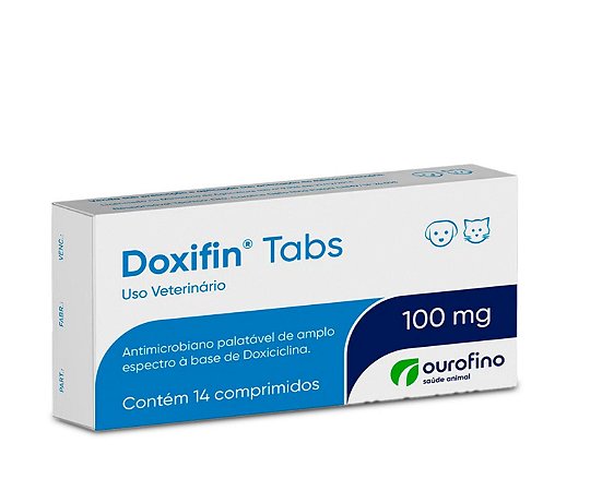 Doxifin 100mg Ourofino 14 Comprimidos