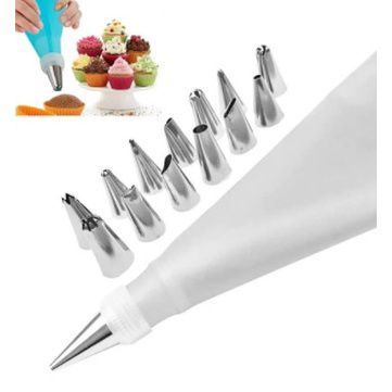 Bico De Confeitar Bolo Profissional 12peças Pasta Americana
