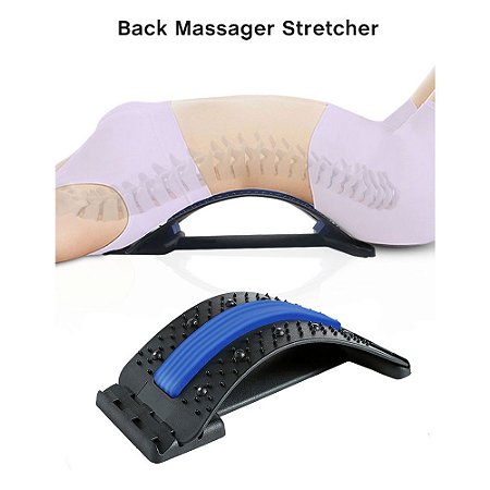 Apoio Encosto Coluna Lombar Massageador Para Alivio Postura 3 Níveis