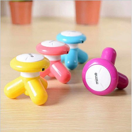 Mini Massageador Portátil Corporal Elétrico USB e Pilha