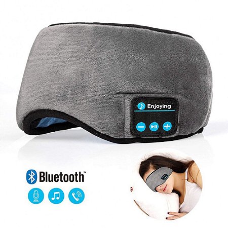 Tapa Olho Musical com Som Bluetooth Fone de Ouvido