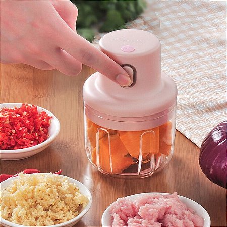 Mini Triturador Elétrico 250ML De Alimentos e Legumes