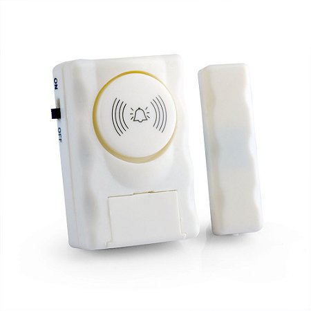 Alarme de Casa Sensor Magnetico De Presença Sem Fio Janela E Porta Aberta Alerta